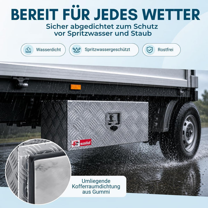 FTsolid Unterbaubox Anhängerkiste Staukasten J1-A Anhängerkiste Gurtkiste Staubox Werkzeugkiste 35l