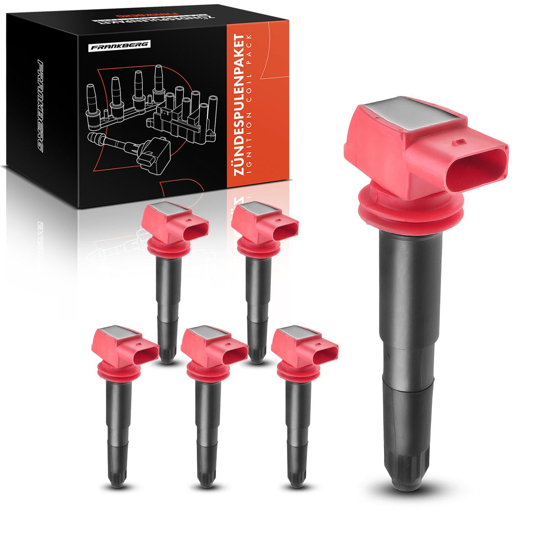 6x Zündspule Zündmodul 4-Polig für C-a-y-e-n-n-e 9PA P-a-n-a-m-e-r-a 970 3.6L 4.8L 2007-2016 9486021
