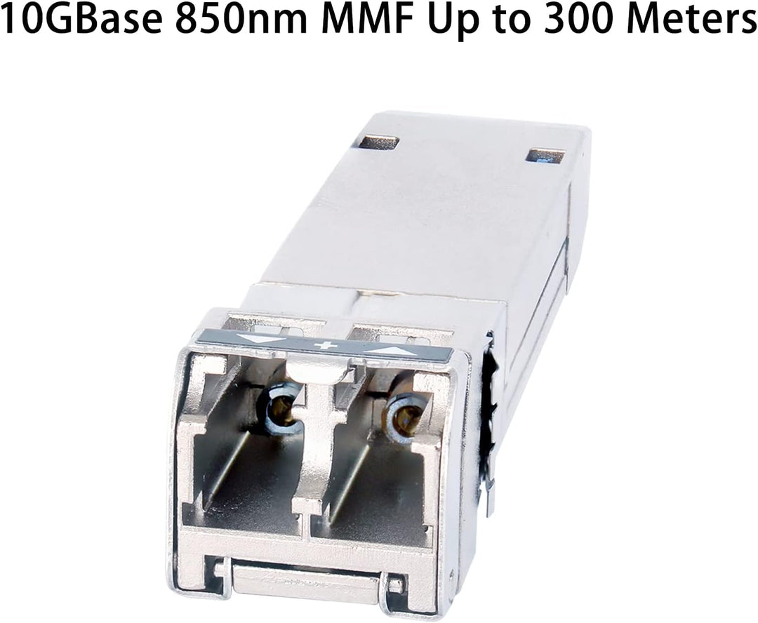 4 Stück 10G Sfp LC MMF300m 10GBase-SR SFP+ Transceiver, 10G 850nm MMF, bis zu 300 Meter, Kompatibel
