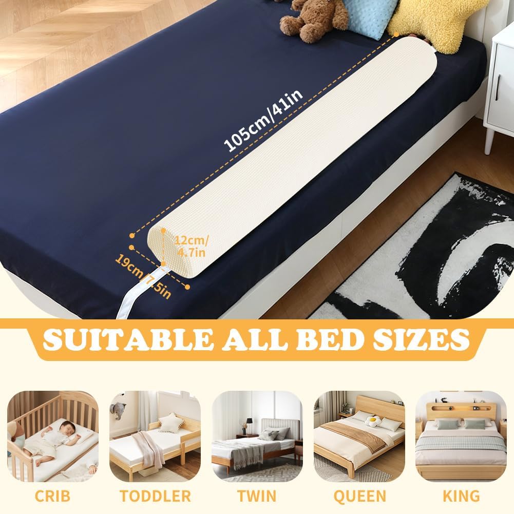 DUJUIKE Bettschutzgitter für Kleinkinder, Bettumrandung für Baby ältere Menschen, Bettgitter aus Sch