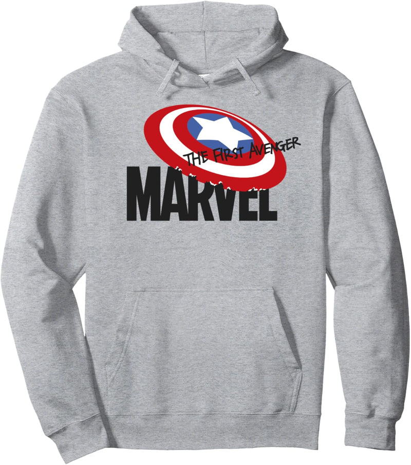 Marvel Captain America Shield The First Avenger Logo Pullover Hoodie