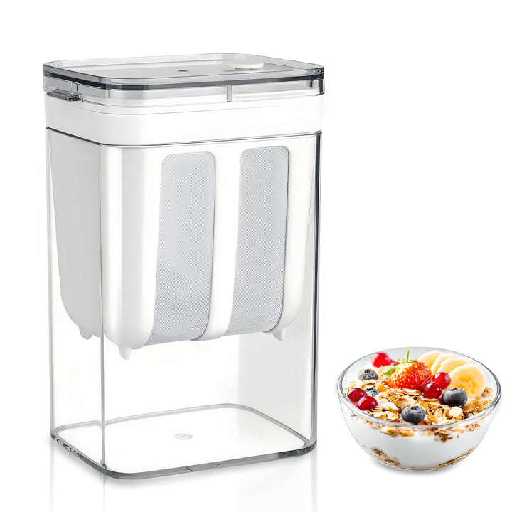 Joghurtbereiter, Frischjoghurt, Griechischer Joghurt, Greek Yogurt Maker, Milchsäuregärung, 1100 ml