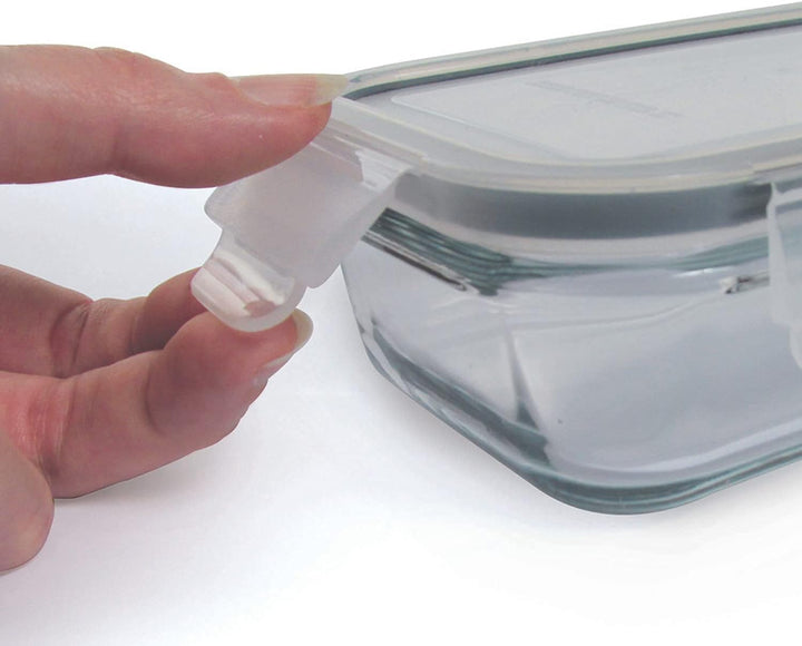 Cuisy KB5667 3-Auflaufform aus Glas mit Deckel, 22 x 17 x 9 cm