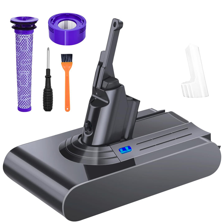 für Dyson V8 Akku 8000mAh, Ersatzakku Für Dyson SV10 V8 Absolute Animal Motorhead Fluffy Slim Fluffy