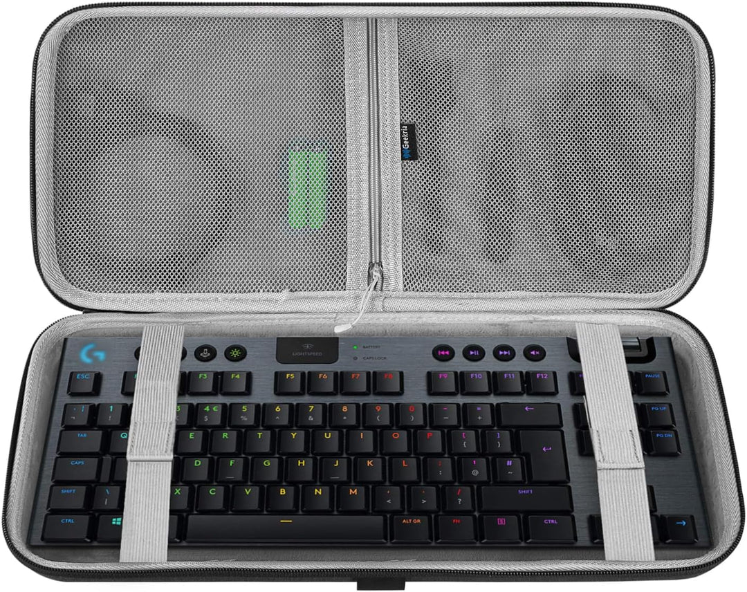 Geekria Tenkeyless TKL Tastaturhülle, Hartschalen-Reisetragetasche für 80% kompakte 87 Tasten Comput