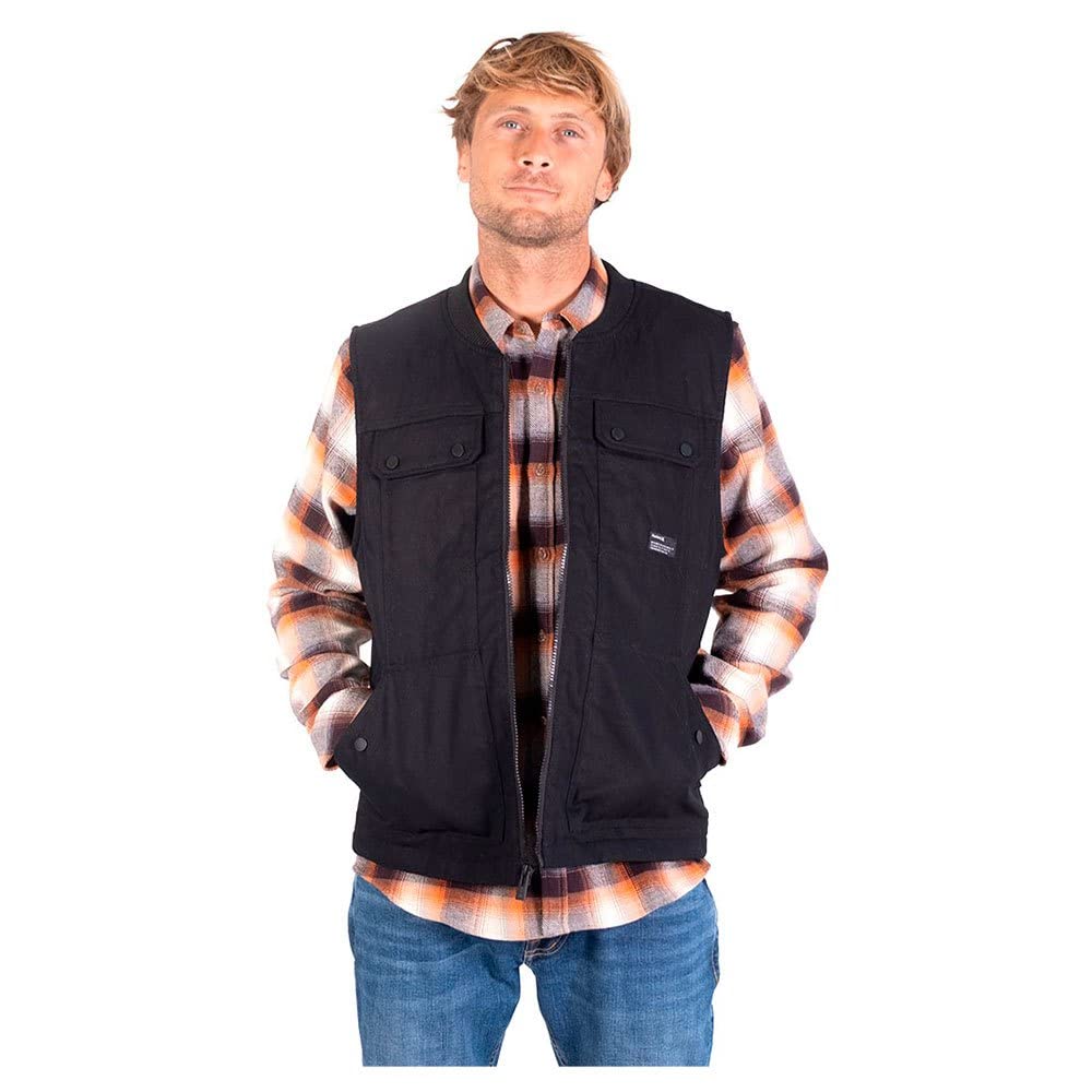 Hurley Herren M Roth Multi Pocket Worker Vest M Roth Multi Pocket Worker Vest, Newprint Or Black/Wht