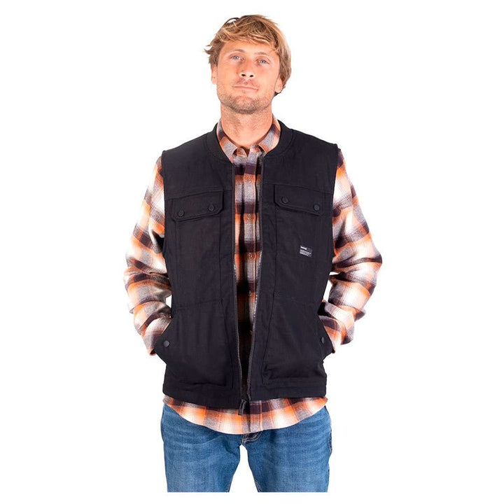 Hurley Herren M Roth Multi Pocket Worker Vest M Roth Multi Pocket Worker Vest, Newprint Or Black/Wht
