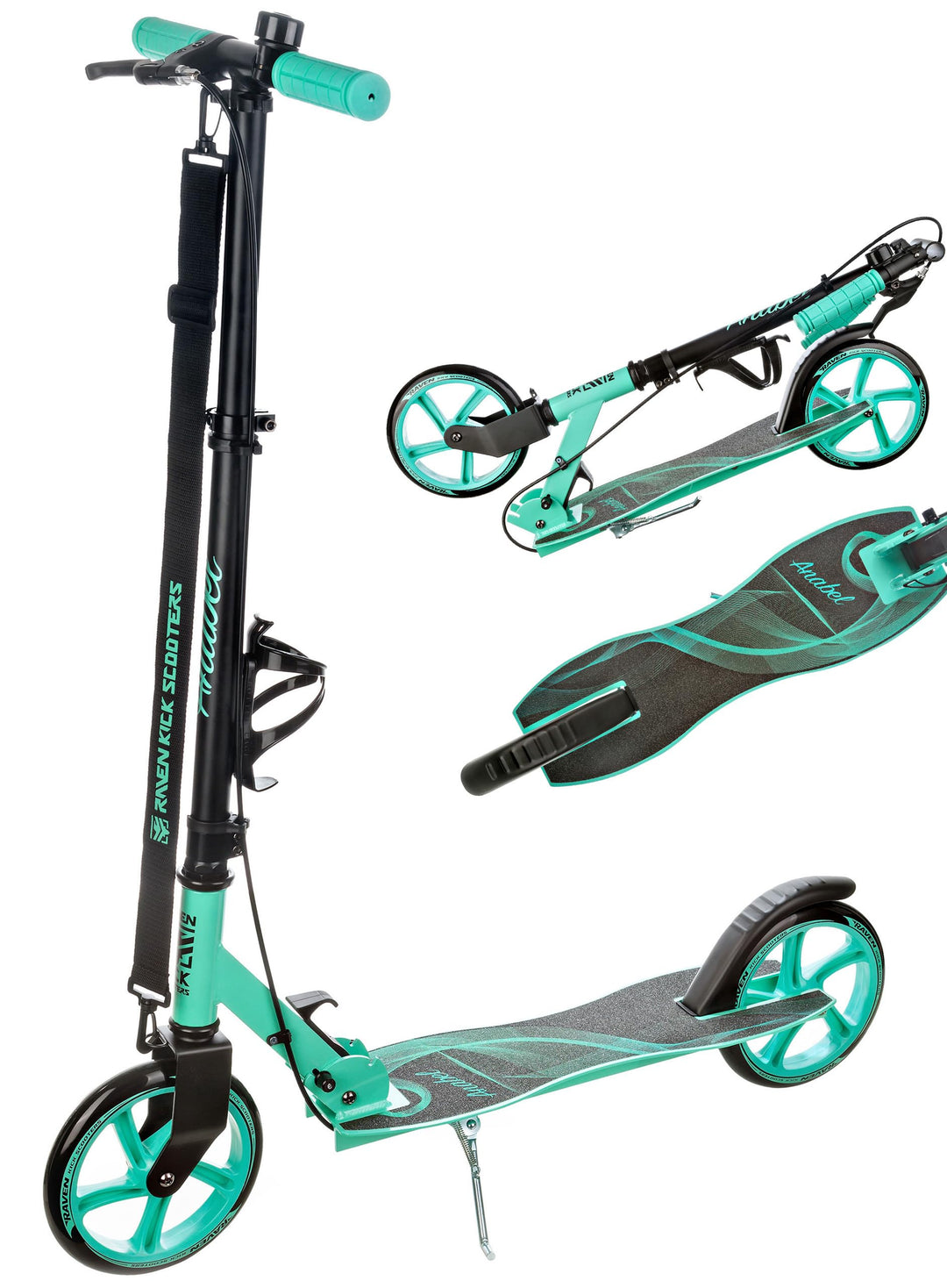 RAVEN Scooter Roller Tretroller Kickscooter für Kinder Erwachsene |klappbar | höhenverstellbar | Tra