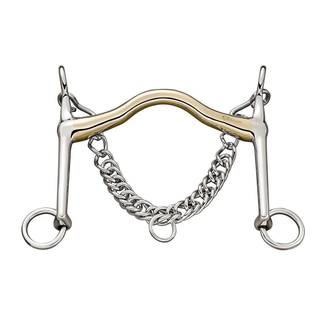 Sprenger Bemelmans Kandare 16mm - 7cm Anzug - SENSOGAN silber 14.5, silber 14.5