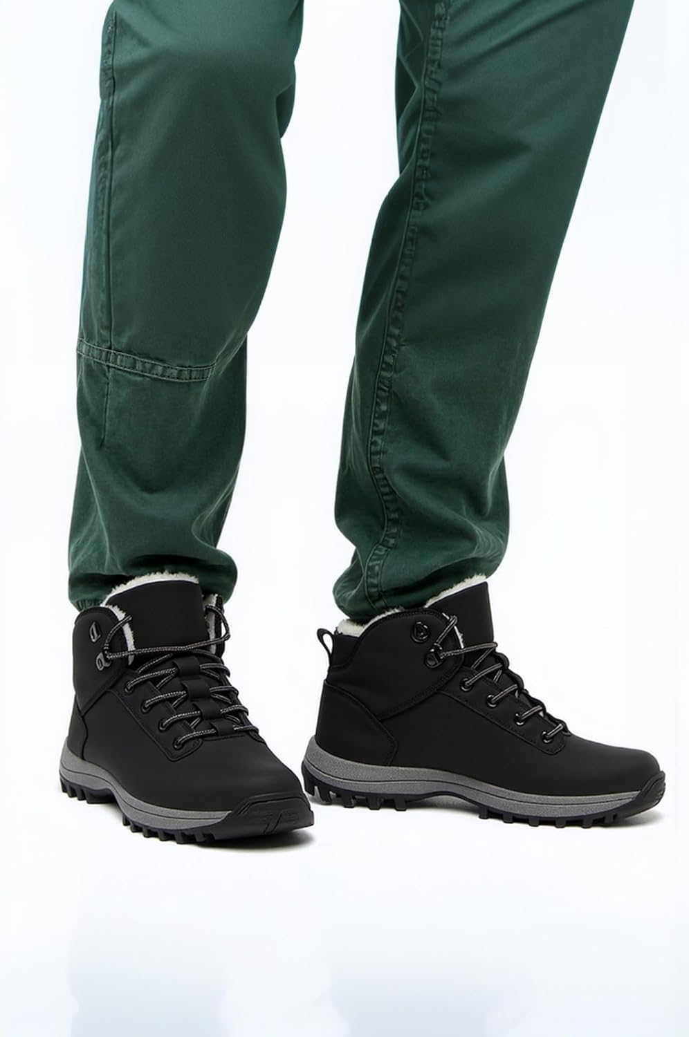 Thermo Wanderschuhe - Wasserabweichende Trekkingschuhe & Wanderschuhe mit Plüschfutter für Damen und