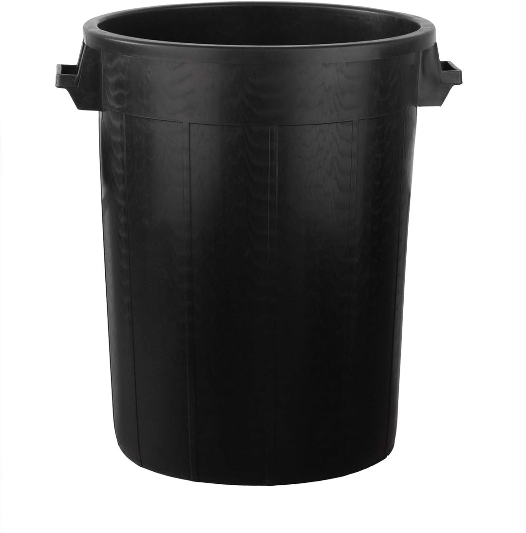 BigDean Universaltonne 100 Liter ohne Deckel Allzweck Tonne Schwarz mit 2 Tragegriffen 100 Liter Ton