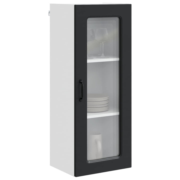vidaXL Geschirrspülerfront Kalmar Schwarz 40 x 31 x 100 cm, Eleganter moderner Küchenregal, grosser