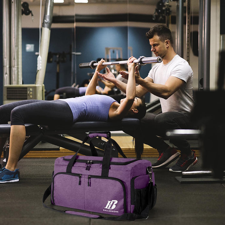 Sporttasche Reisetasche für Damen und Herren Trainingstasche Gym Bag mit Schuhfach und Nassfach Duff