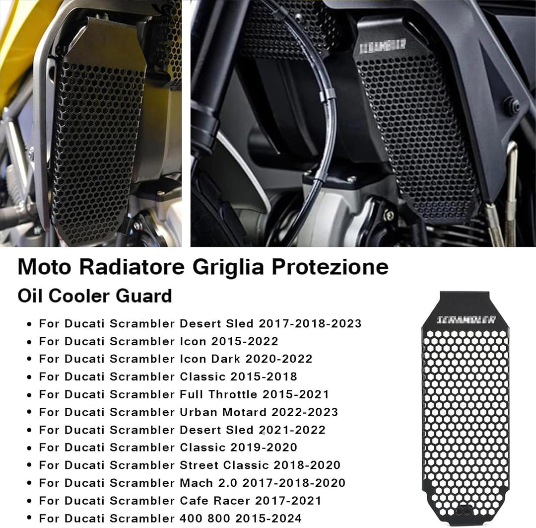 Ölkühlerschutz Oil Cooler Guard Für D&uca-ti Scrambler 2015 2016 2017 2018 2019 2020 2021 Monster 79