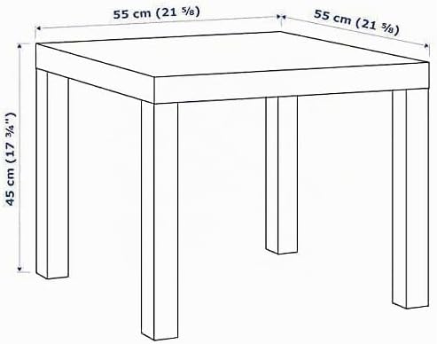 IKEA Lack Beistelltisch in schwarz; (55x55cm)