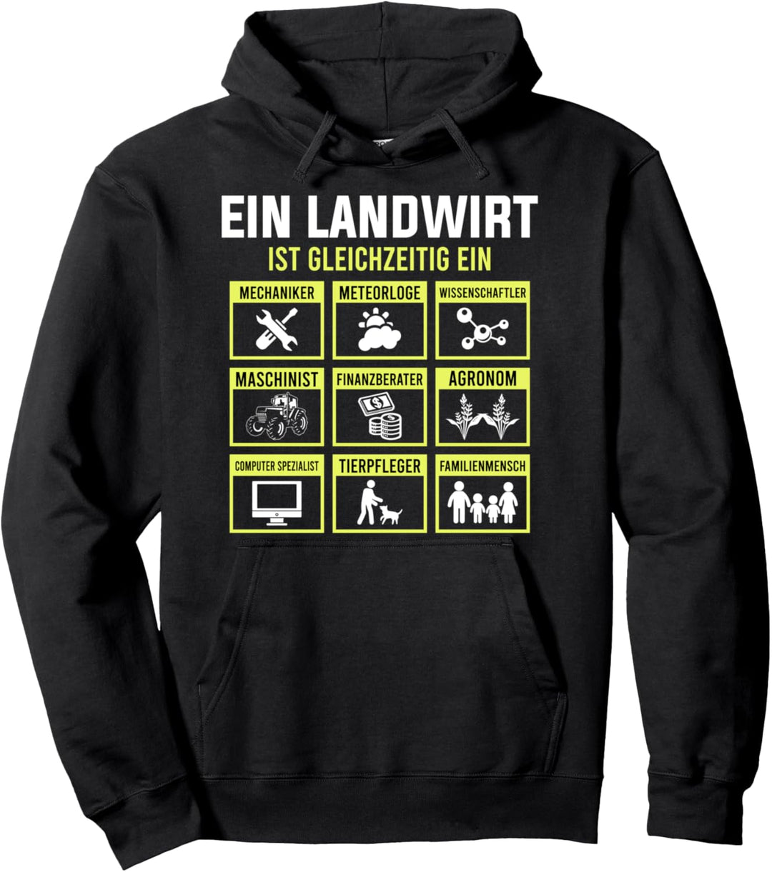Ein Landwirt Ist Gleichzeitig Ein | Landwirtschaft Bauer Pullover Hoodie
