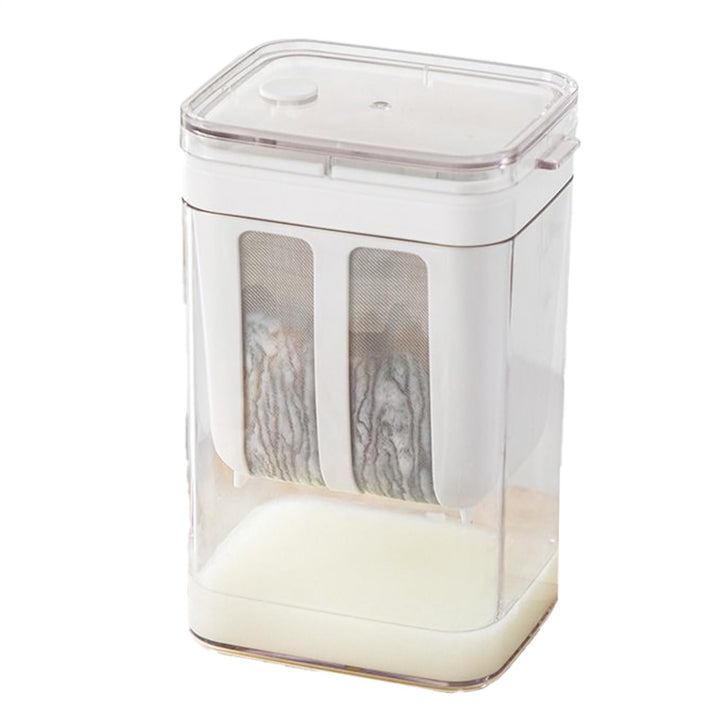 Joghurtfilter, 1,8 Liter Joghurt Milchfilter, Wiederverwendbarer Behälter Mit Mikrofilterbeutel Für