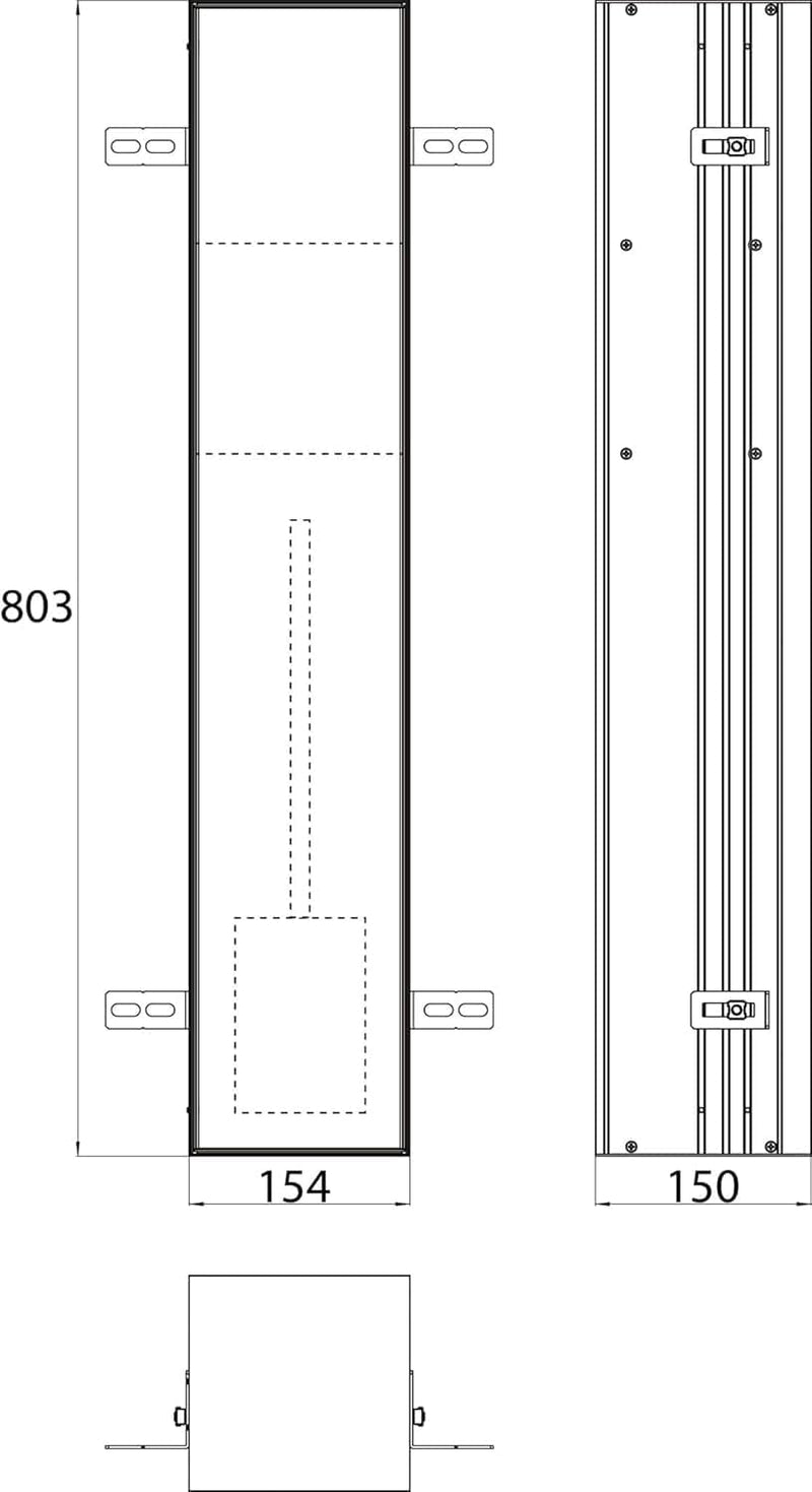Emco ASIS Plus Unterputz-Schrankmodul für die Klobürstengarnitur, Badezimmerschrank mit Toilettenpap