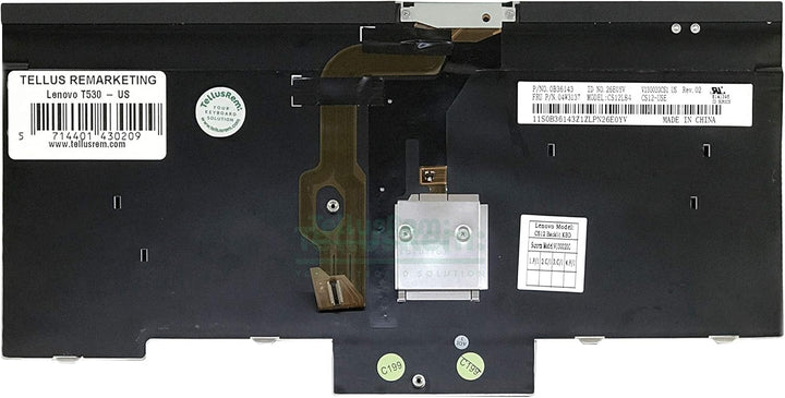 TellusRem ersatztastatur US Nicht Hintergrundbeleuchtung für Lenovo Thinkpad T430 T430i T430s T430si