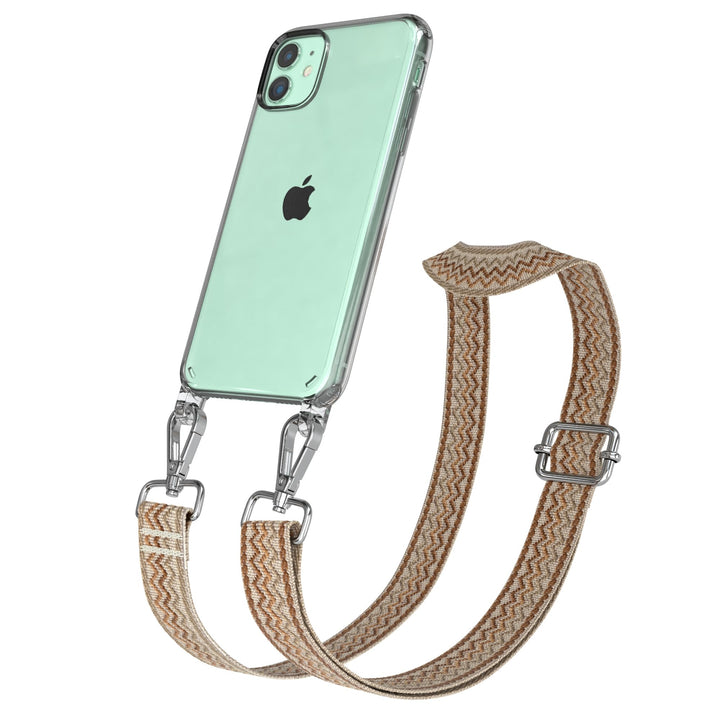EAZY CASE Handykette - Verstellbares Taschenband kompatibel mit iPhone 11, Schulterriemen, Handykord