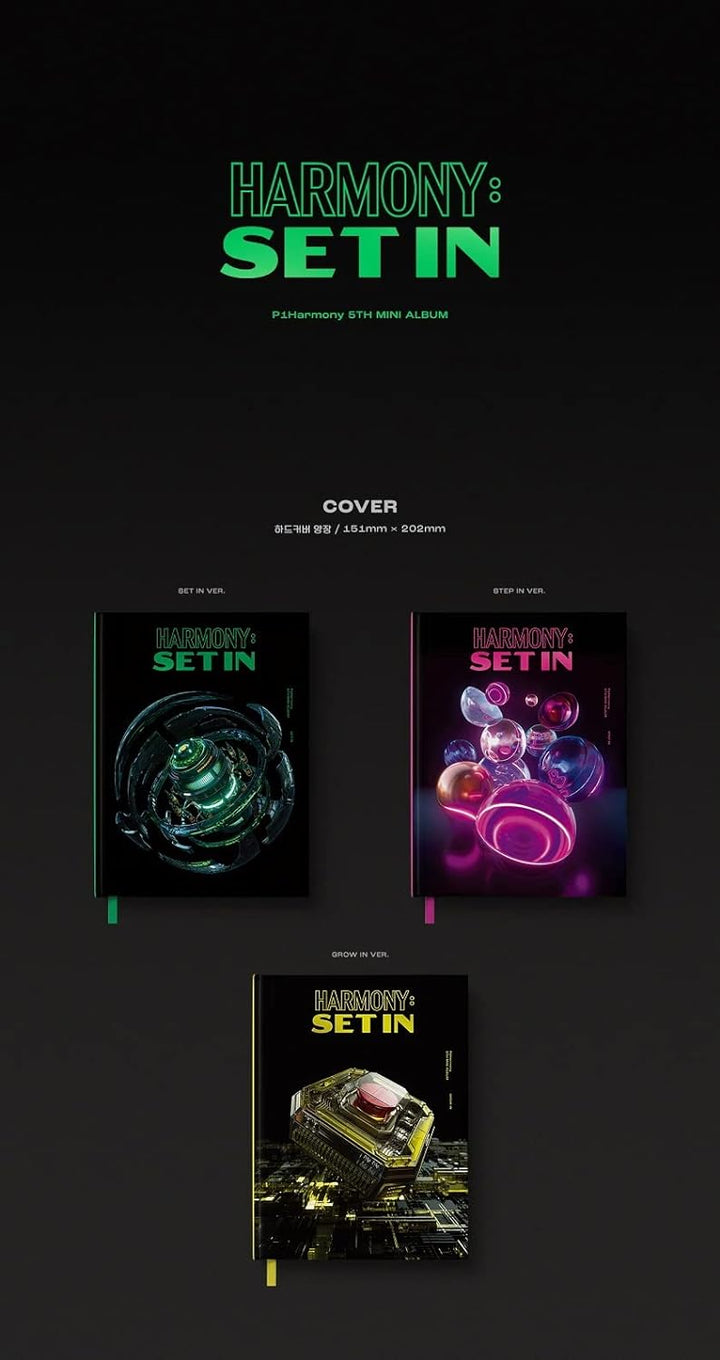 P1Harmony - HARMONY : SET IN 5th Mini Album+Folded Poster (GROW IN ver. / CD Only, No Poster), GROW