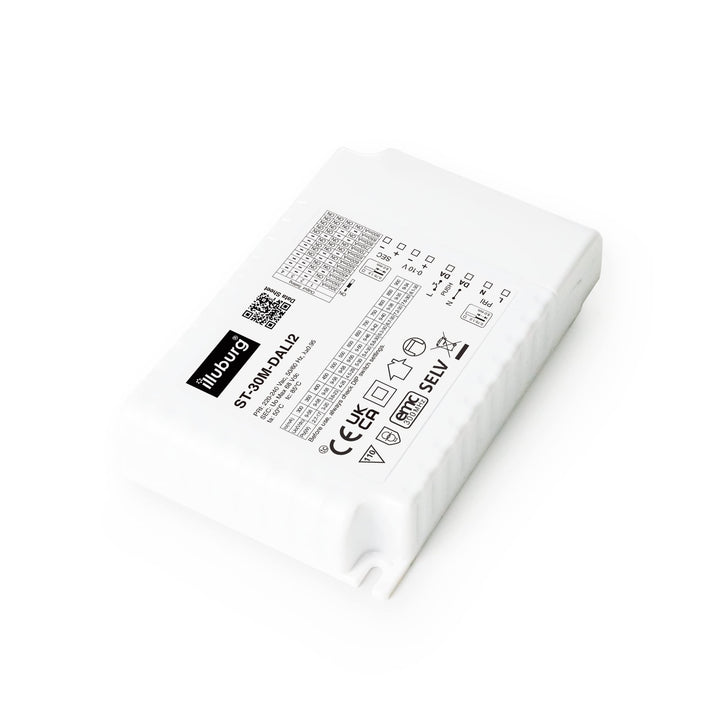 illuburg LED Trafo Dimmbar Dali Push 1-10V 300mA - 900mA Konstantstrom 30W Flickerfree LED Netzteil