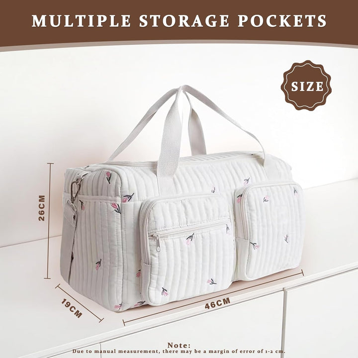 Vielseitige Wickeltasche für Mütter: Gesteppte Wickeltasche - Leichte Gepolsterte Wickeltasche für S