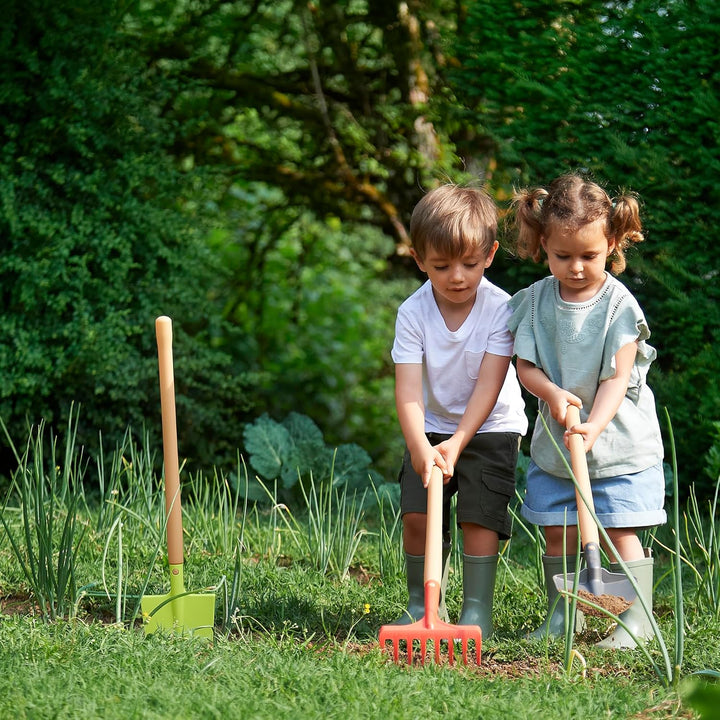 Ecoiffier Spielzeug – 4338 – Netz mit 3 grossen Gartenwerkzeugen 70 cm – Spiele im Freien – Spiele f