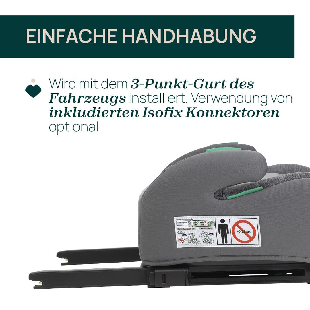 Chicco Quasar Fix i-Size, Kinderautositz 7-12 Jahre (126-150 cm), Gewicht 23-36 kg, Gruppe 3, einfac