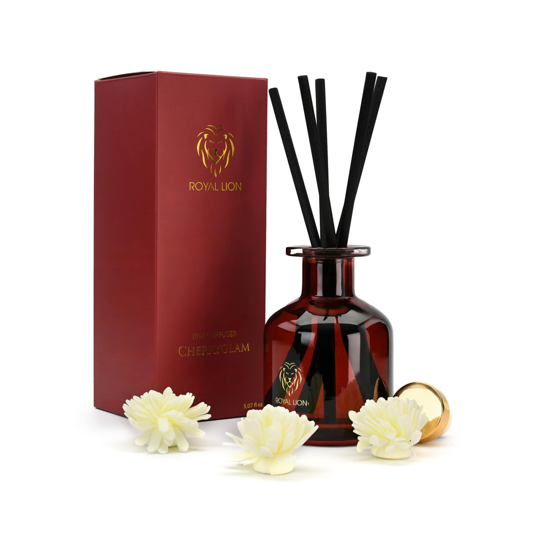 ROYAL LION Reed Diffuser 150ml - Aroma Diffuser - Raumduft Stäbchen - Lufterfrischer mit Duftstäbche