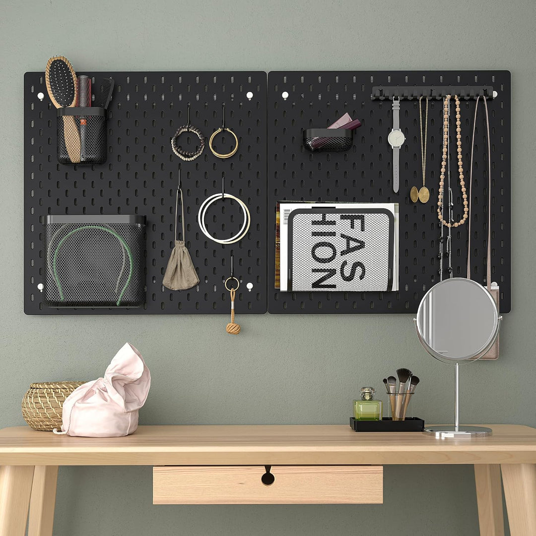 IKEA SKÅDIS Stecktafel, 56 x 56 cm, Schwarz