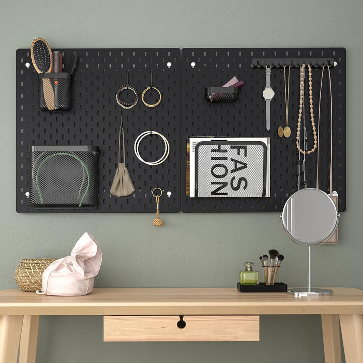 IKEA SKÅDIS Stecktafel, 56 x 56 cm, Schwarz