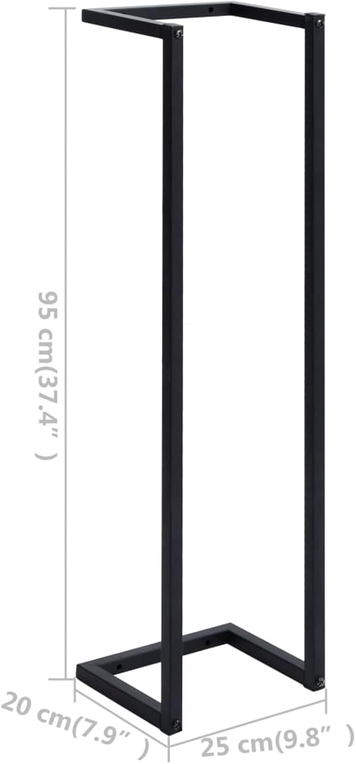 Handtuchständer Schwarz 25x20x95 cm Eisen Wohnungseinrichtung Handtuchhalter Badezimmer