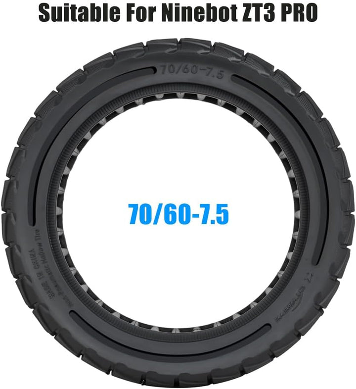 70/60-7,5 Vollreifen für Segway ZT3 Pro D/Ninebot MAX G3 D Elektroroller Ersatzreifen Vollgummireife