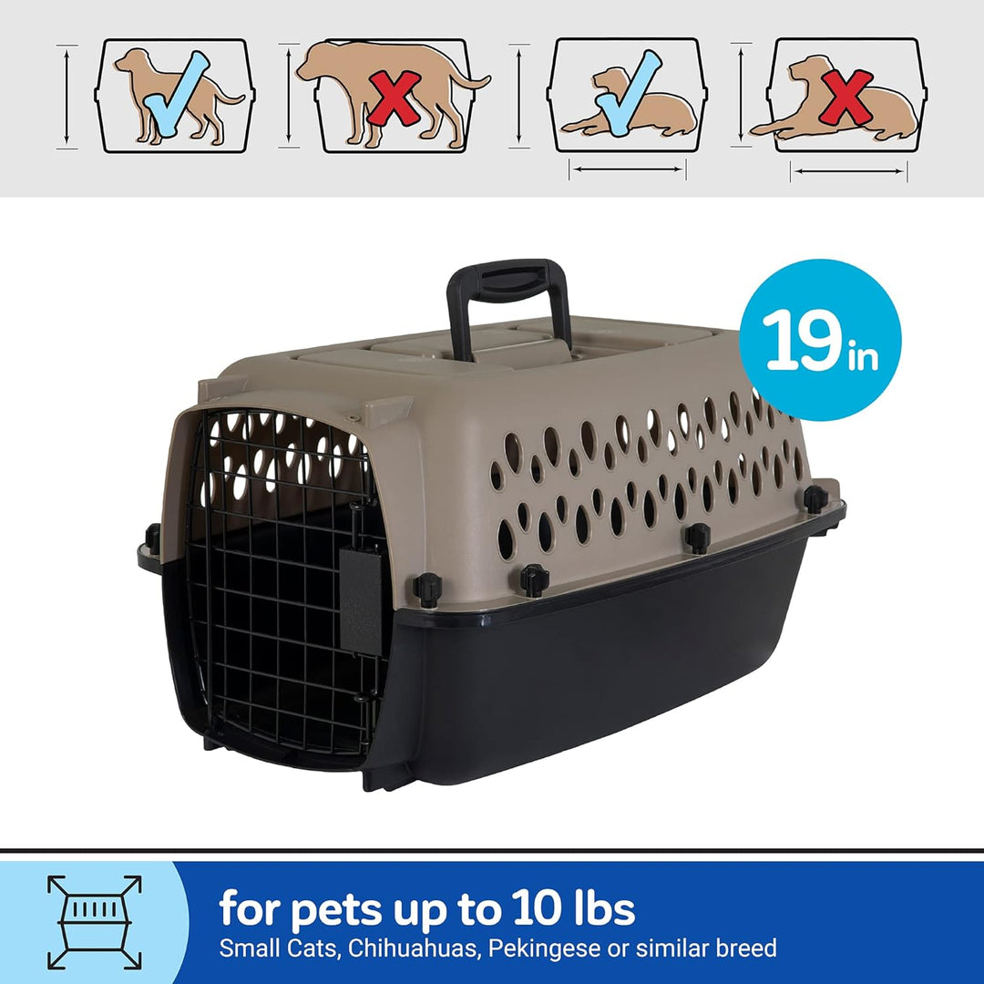 Pet Mate 21859 Vari Zwinger, Taupe / Schwarz, 19-Zoll 19-Inch Kiste, 19-Inch Kiste