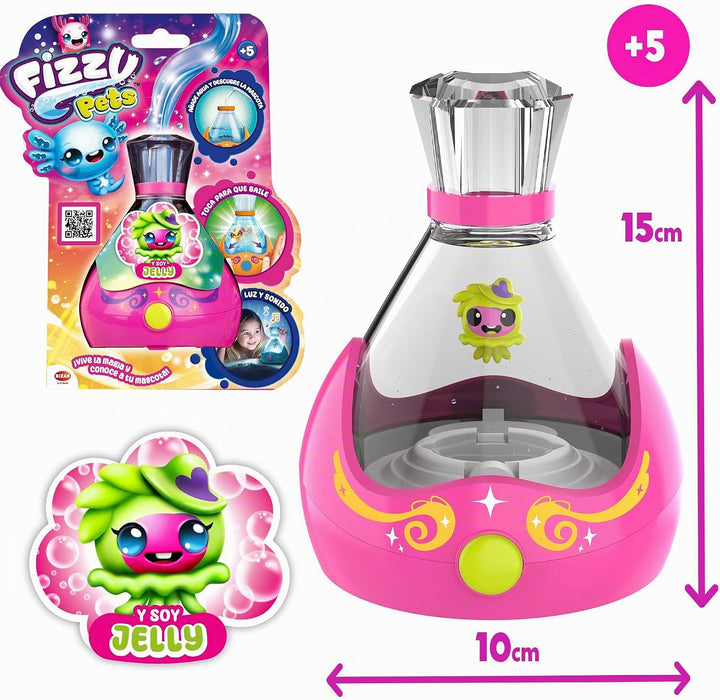 Bizak Fizzy Pets Jelly, magische Überraschung, Musik und Tanz zum Interagieren, Farbwechsel, ab 5 Ja
