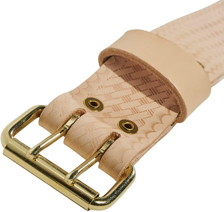 Klein Tools 5415XL Werkzeuggürtel, robuster Leder-Arbeitsgürtel für Bauunternehmer, Bau, Tischler, E