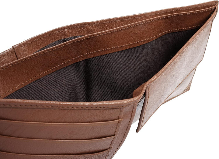 bruno banani Geldbörse Echt Leder Herren | Kompaktes Design, Viele Fächer, Hosentaschenformat, Funkt