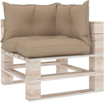 vidaXL Palettenkissen 3-tlg., Palettenauflage für Europaletten, Palettenpolster Palettensofa Outdoor