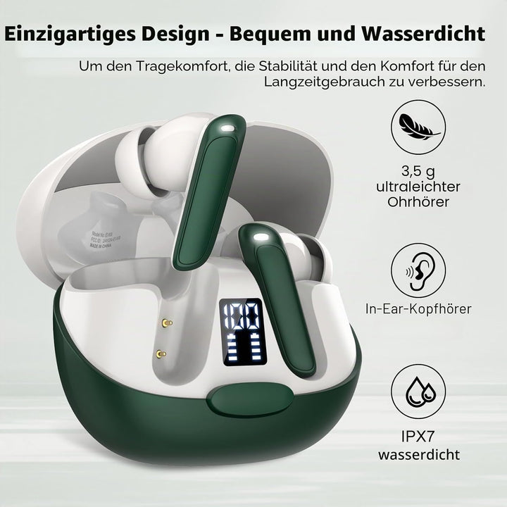AI Kopfhörer Übersetzer, 3-in-1 Sprachübersetzer Kopfhörer 164 Sprachen mit App, 7 Übersetzungsmodi