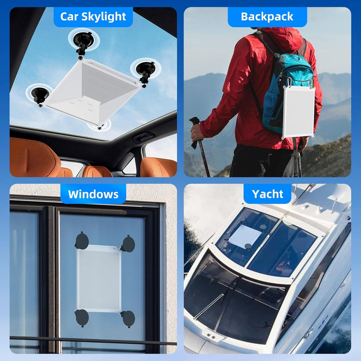 Starlink Mini Silikon Schutzhülle Saugnapfhalterung,Starlink Mini Zubehör Autohalterung Fensterhalte