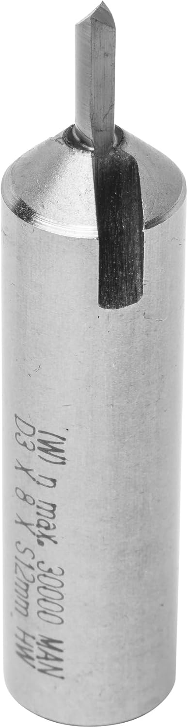ENT 10502 Nutfräser VHW, Schaft (S) 12 mm, Durchmesser (D) 3 mm, NL 8 mm, SL 40 mm, GL 52 mm, mit VH