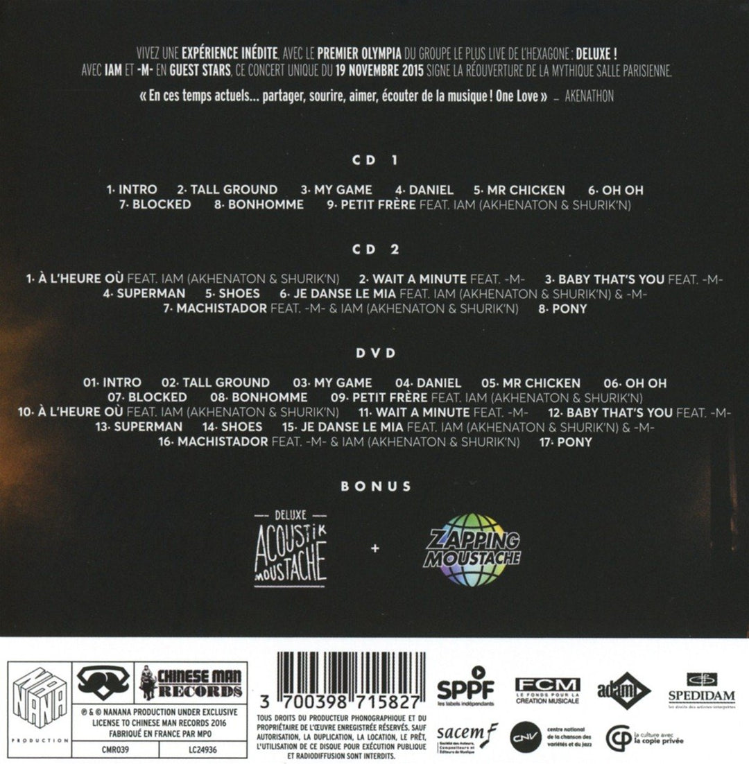Live L'olympia, Audio-CD