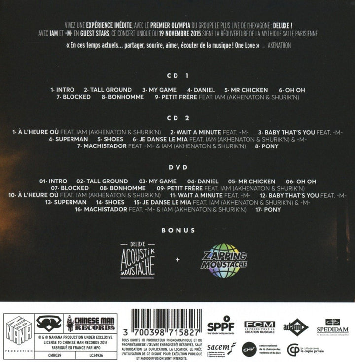 Live L'olympia, Audio-CD