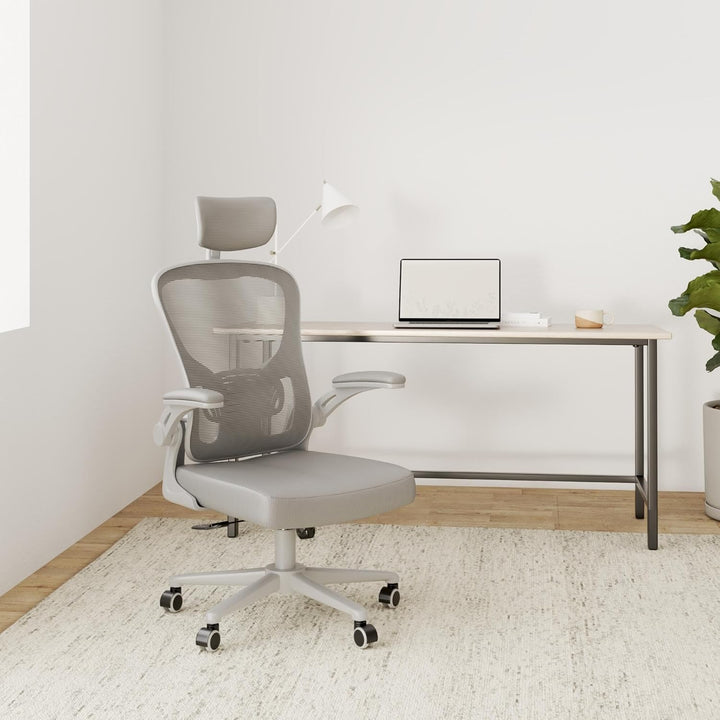 naspaluro Ergonomischer Bürostuhl mit Atmungsaktiver Netzbespannung, Schreibtischstuhl mit Verstellb