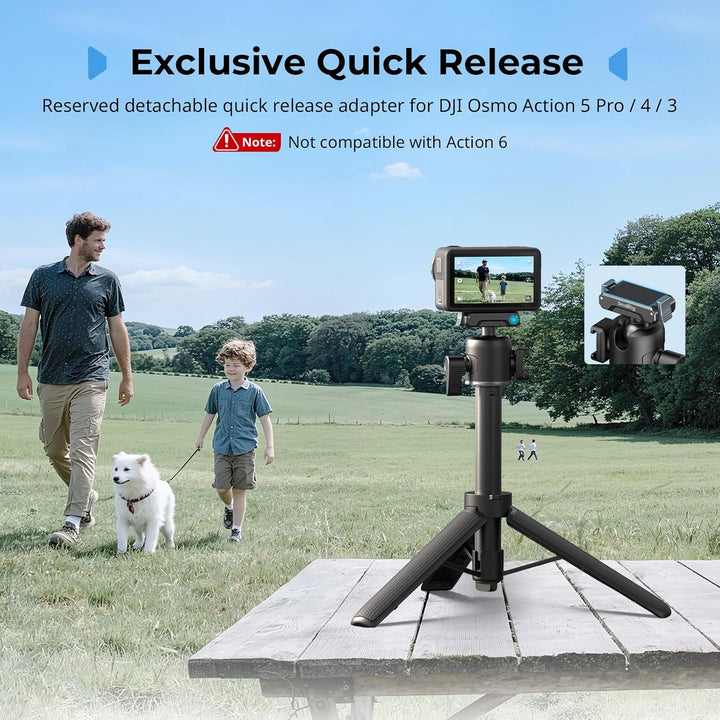 SMALLRIG Action-Kamera-Selfie-Stick-Stativ, 2-in-1-Teleskop-Design, passend für DJI Action 5 Pro/4/3