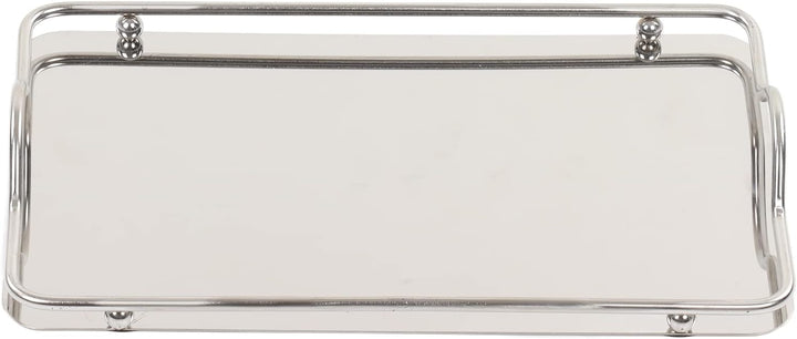 Serviertablett,Edelstahltablett,grosses rechteckiges Tablett,Elegantes rechteckiges Edelstahltablett