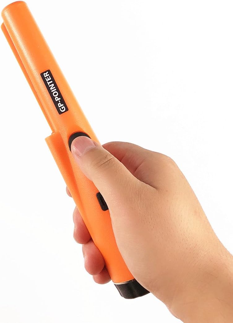 Metal Detectors Portable Gold Hunter GP-POINTER Orange Gold Finder Hand Held with LED light for Low