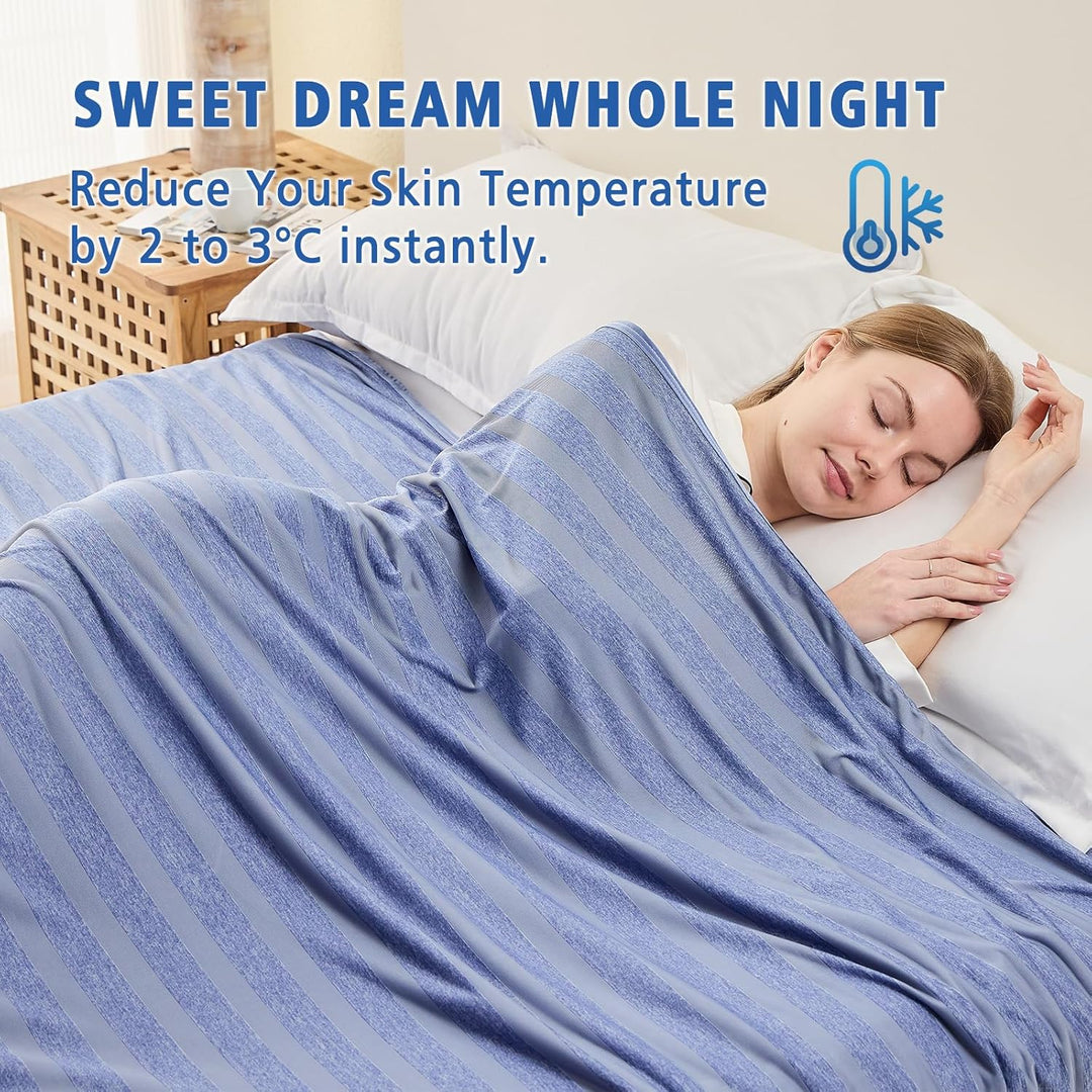 EMME Kühldecke Kühlende Decke, Arc-Chill Q-Max>0,5, 228 x228 cm, 2 in 1 Doppelseitige Dünne Sommerde