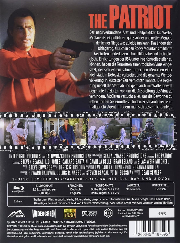 The Patriot - Mediabook - Cover Wattiert - Limited Edition auf 500 Stück (+ 2 Bonus-DVD) [Blu-ray],